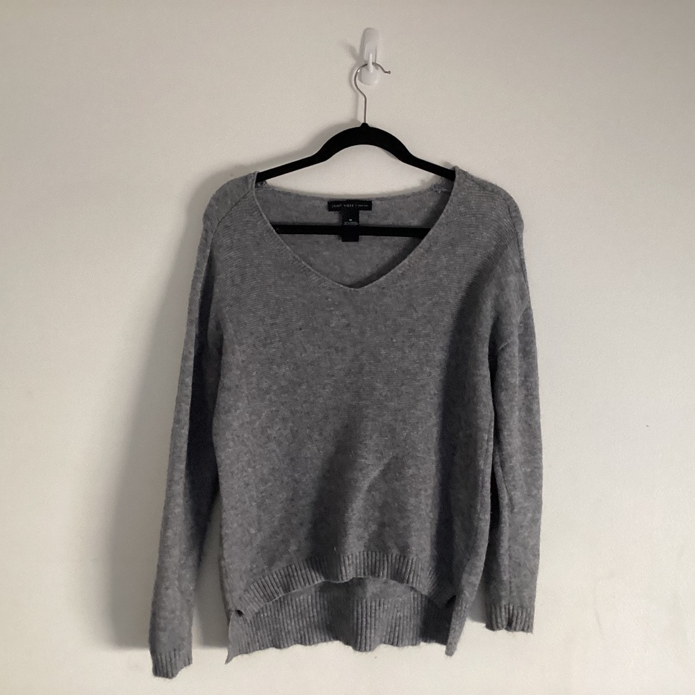 Joan Vass gray sweater size medium